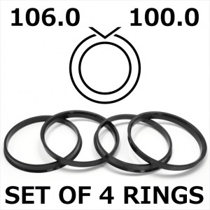 Spigot Rings / 106.0mm - 100.0mm FULL SET OF (4) FOUR RINGS