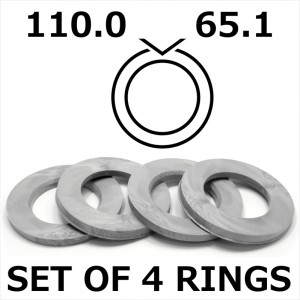 Spigot Rings / 110.0mm - 65.1mm FULL SET OF (4) FOUR RINGS