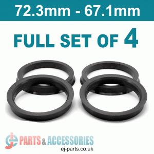 Spigot Rings / 72.3mm - 67.1mm FULL SET OF (4) FOUR RINGS