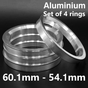 Aluminium Spigot Rings / 60.1mm - 54.1mm FULL SET OF (4) FOUR RINGS