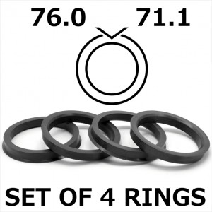 Spigot Rings / 76.0mm - 71.1mm FULL SET OF (4) FOUR RINGS