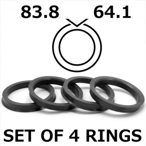 Spigot Rings / 83.8mm - 64.1mm FULL SET OF (4) FOUR RINGS