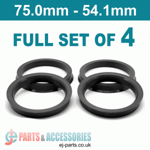 Spigot Rings / 75.0mm - 54.1mm FULL SET OF (4) FOUR RINGS
