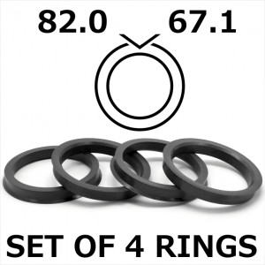 Spigot Rings / 82.0mm - 67.1mm FULL SET OF (4) FOUR RINGS