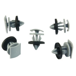 10x Grey Sealed Wheel Arch Side Skirt Moulding Clips WHT009448