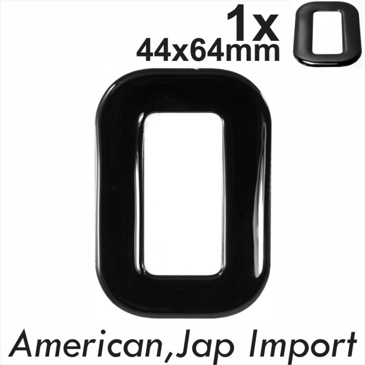 JAP IMPORT REGISTRATION number plate 3D Gel Domed Resin Making DIY Letter O 64mm