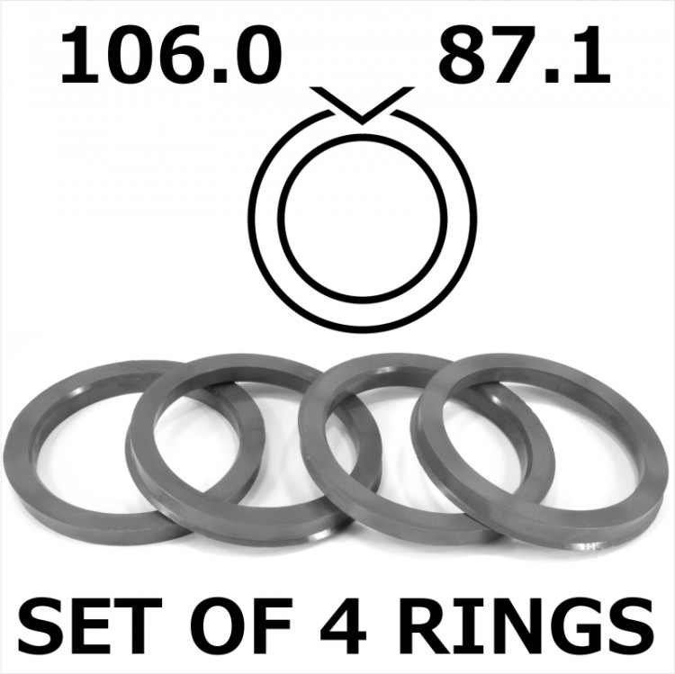 Spigot Rings / 106.0mm - 87.1mm FULL SET OF (4) FOUR RINGS