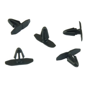 10x Black Oval Head Trim Panel Push-In Retainer Fastener Clips