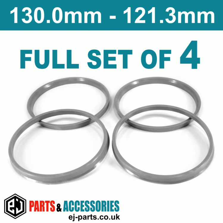 Spigot Rings / 130.0mm - 121.3mm FULL SET OF (4) FOUR RINGS