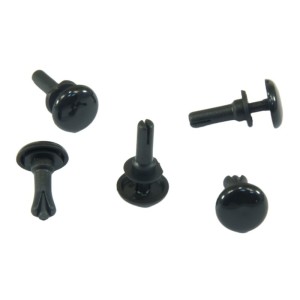 10x Black Push Pull Roof Exterior Trim Rivet Clips 1112572-00-A