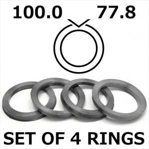 Spigot Rings / 100.0mm - 77.8mm FULL SET OF (4) FOUR RINGS