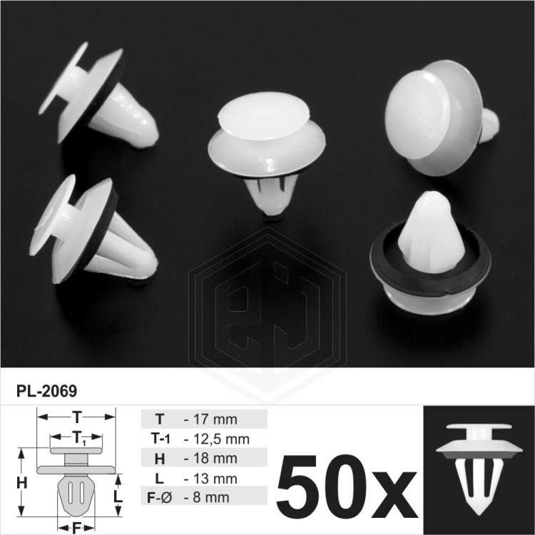 Door Interior Trim Panel Clips Fastener with Seal Fits Vauxhall / Opel