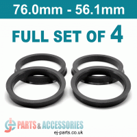 Spigot Rings / 76.0mm - 56.1mm FULL SET OF (4) FOUR RINGS