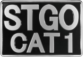 Abnormal Load STGO CAT 1 Marker Board 300mm x 200mm Truck Novelty Pressed Aliuminium Plate 
