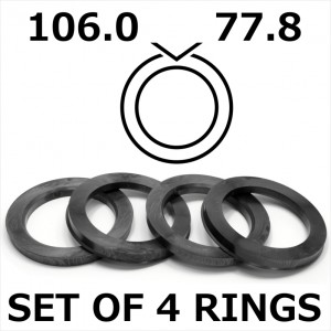 Spigot Rings / 106.0mm - 77.8mm FULL SET OF (4) FOUR RINGS