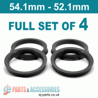Spigot Rings / 54.1mm - 52.1mm FULL SET OF (4) FOUR RINGS