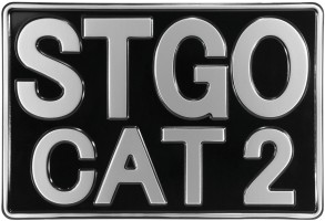 Abnormal Load STGO CAT 2 Marker Board 300mm x 200mm Truck Novelty Pressed Aliuminium Plate