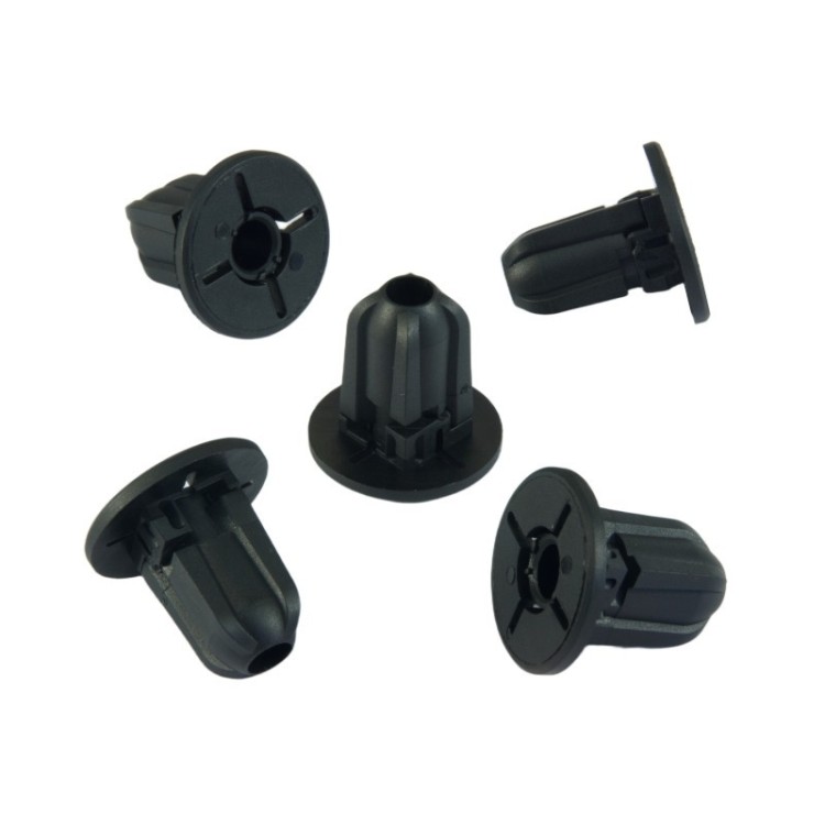 10x Black Door Trim Panel Expanding Nut Screw Grommets 07149177765
