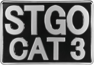 Abnormal Load STGO CAT 3 Marker Board 300mm x 200mm Truck Novelty Pressed Aliuminium Plate 