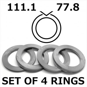 Spigot Rings / 111.1mm - 77.8mm FULL SET OF (4) FOUR RINGS