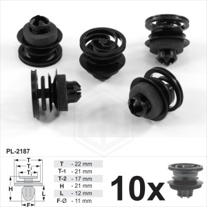 Door Panel Fixing Clips Retainers Interior Covers Fits VW Golf Bora Passat