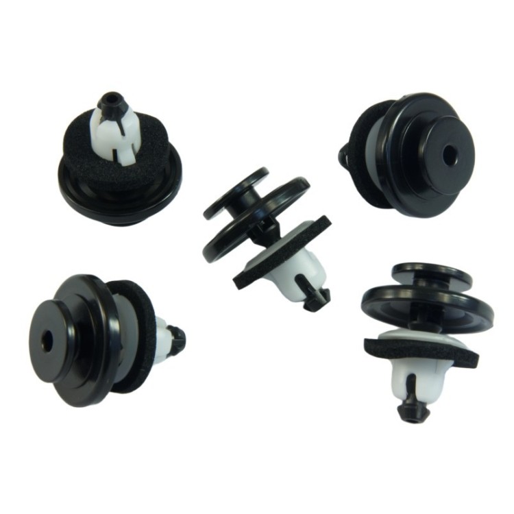 10x Black Tailgate Spoiler Upper Cover Retainer Clips 91513T6A003