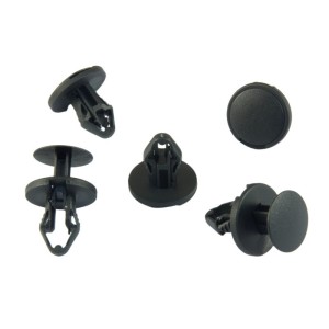 10x Black Tailgate Step Bumper Grille Cover Push Rivet Clips W714415S300