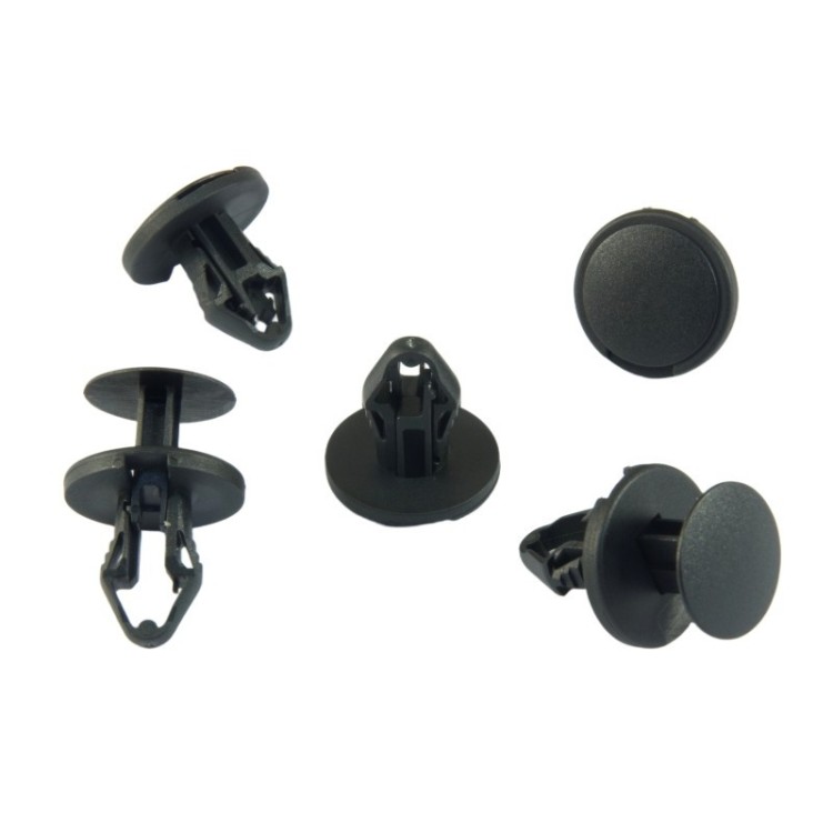 10x Black Tailgate Step Bumper Grille Cover Push Rivet Clips W714415S300