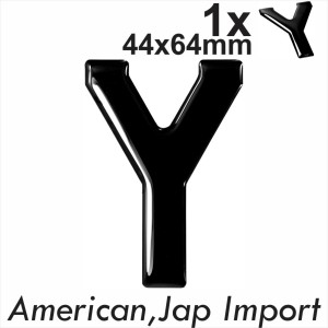 Motorcycle number plate 3D Gel Domed Resin Making DIY Letter Y GB REG 44x64 mm