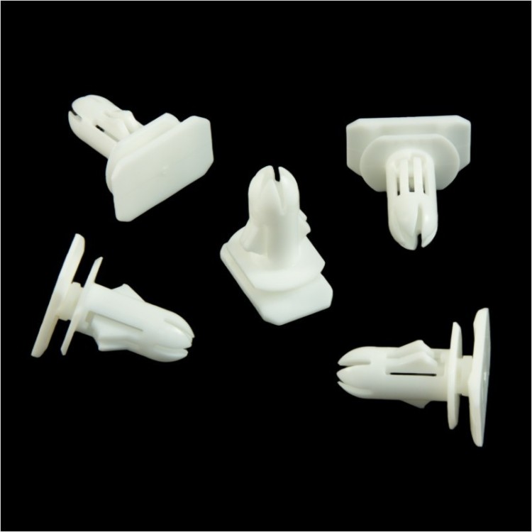 10x White Interior Trim Push Retainer Clips A0019914871