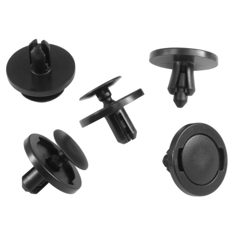 10x Black Two Piece Trim Panel Push Rivet Clips 23577366