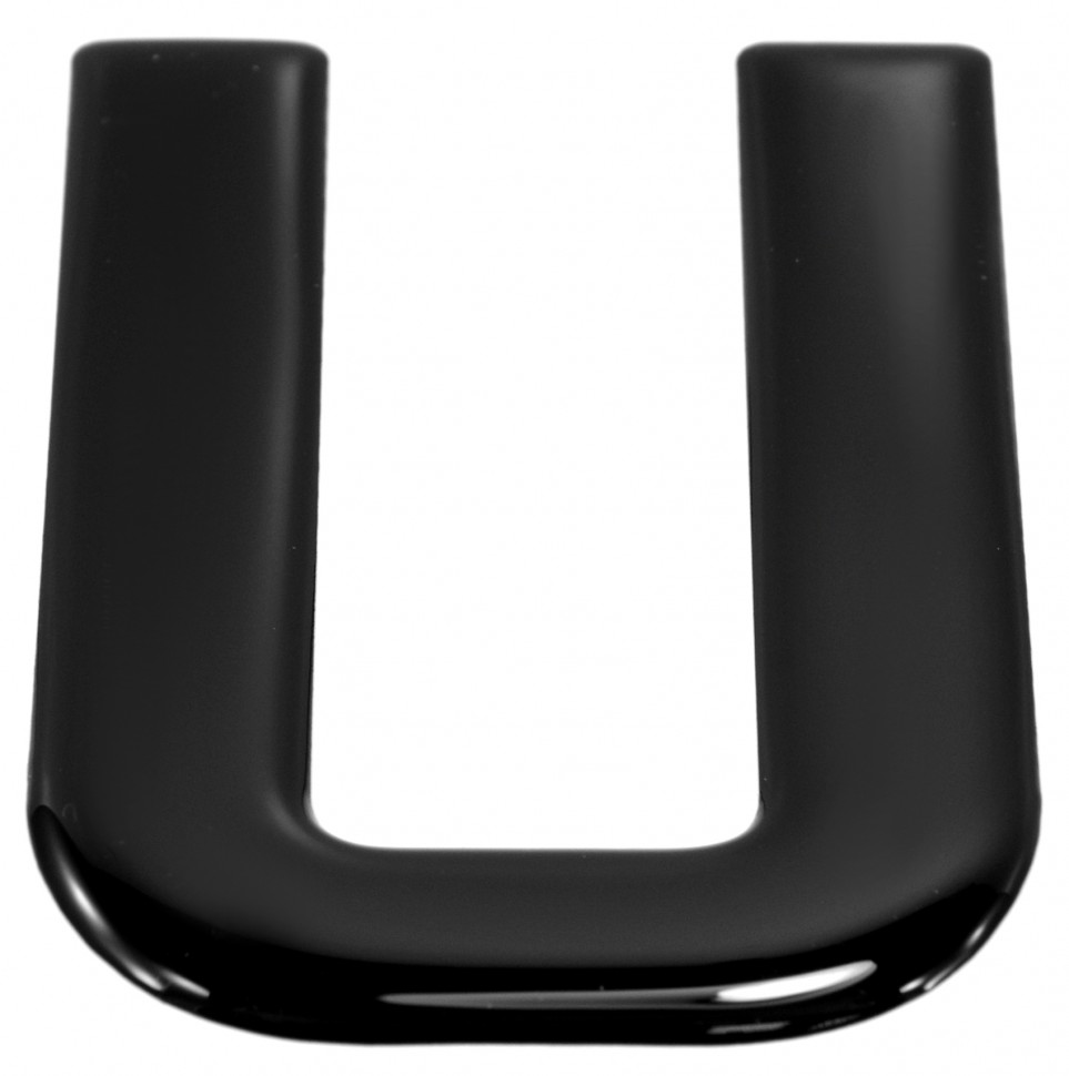 DIY Black Domed Resin Number Plate Letter 'R' – 50mm, Self-Adhesive, Road Legal (UK REG)