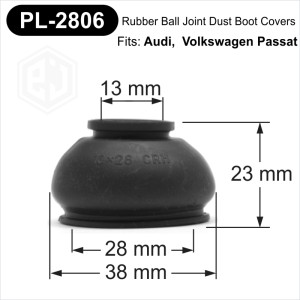 UNIVERSAL 13/28/23 Rubber Tie Rod End Ball Joint Dust Boots Dust Cover Boot Gaiters 13x28x23 mm