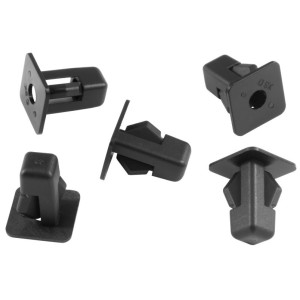 10x Black Square Body Panel Screw Grommet Nuts 9004189079