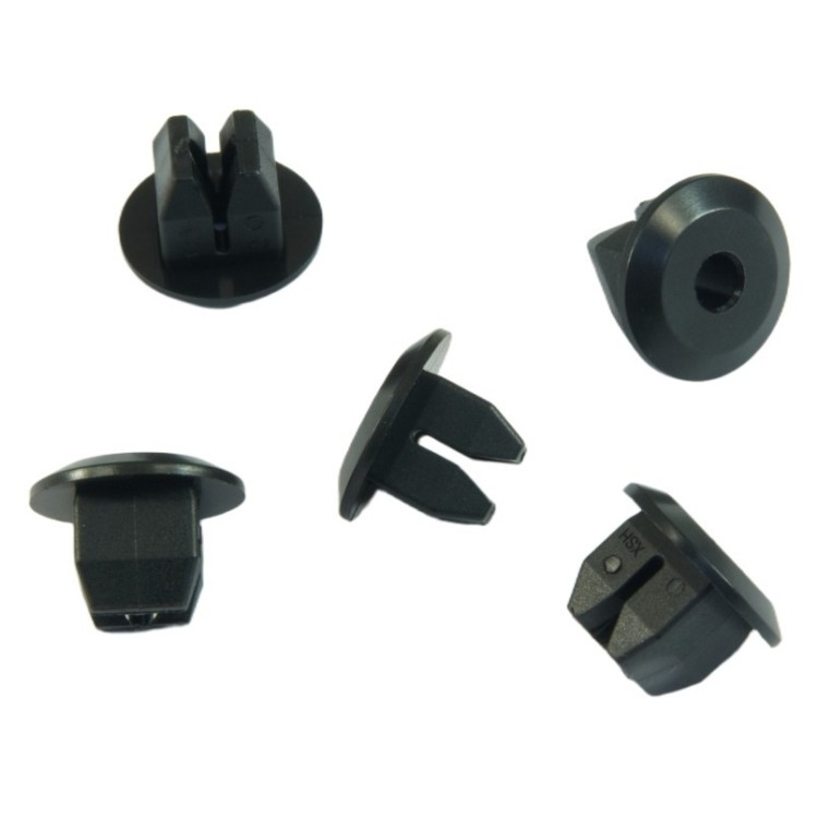 10x Black Through-Hole Plastic Nut Retainer Clips Q398B03