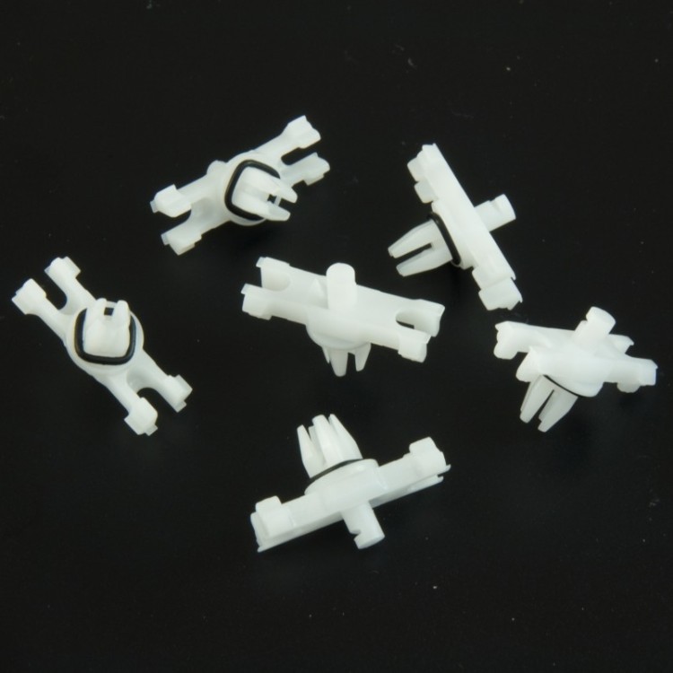 10x White Roof Drip Moulding Securing Clips 8K0853585C