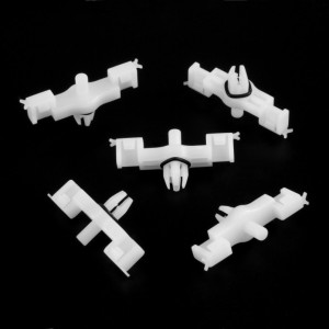 10x White Sealed Lower Door Moulding Rail Clips 7L0853547A
