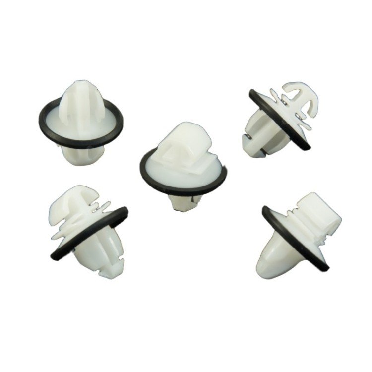 10x White Sealed Side Body Moulding Retainer Clips A9109910000