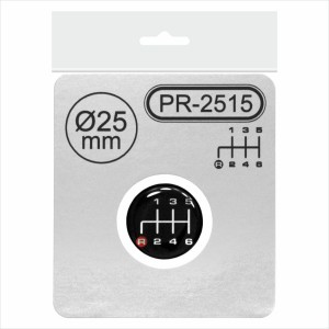 Ø 25mm Gear Knob Shift Pattern Lever Sticker 3D Domed emblem badge 6 Speed R Red