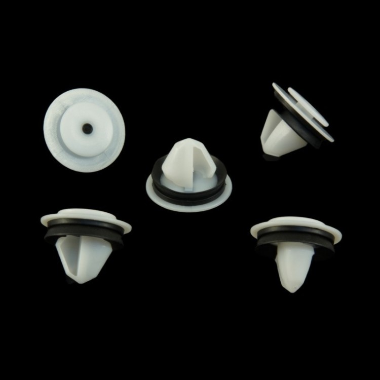 10x White Sealed Sliding Door Rail Cover Moulding Clips 7E0843514