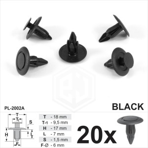 20x for Mazda Mounting Trim Clips Rivets Interior Fastener Panels Fascias Covers
