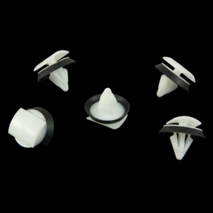10x White Sealed Wheel Arch Moulding Retainer Clips WHT008801
