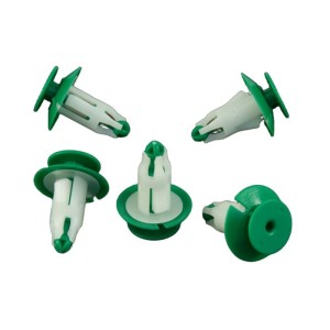 10x Green White Upper Cover Body Trim Retainer Clips 4M0805163