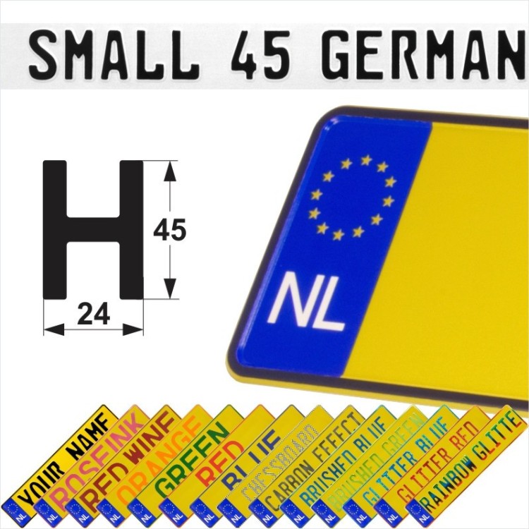 NL euro Netherlands Dutch Pressed Metal Number Plates Replica Show Trucker Name