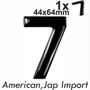 3D Gel Black Bike Motorcycle Number plate Domed Resin Making DIY Digit 7 GB REG