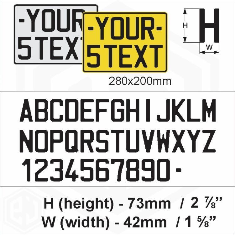 Novelty France French Text Font Number Plate Pressed Metal Custom Show 3D Plaque