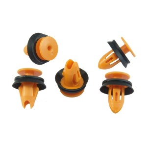 10x Orange Black Exterior Side Trim Panel Retainer Clips LR044885