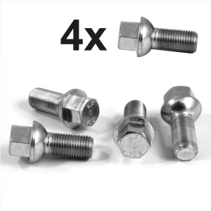 M14 x 1.5 27mm thread 17mm Hex alloy wheel bolts Radius seat M14x1.5 Zinc