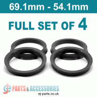 Spigot Rings / 69.1mm - 54.1mm FULL SET OF (4) FOUR RINGS
