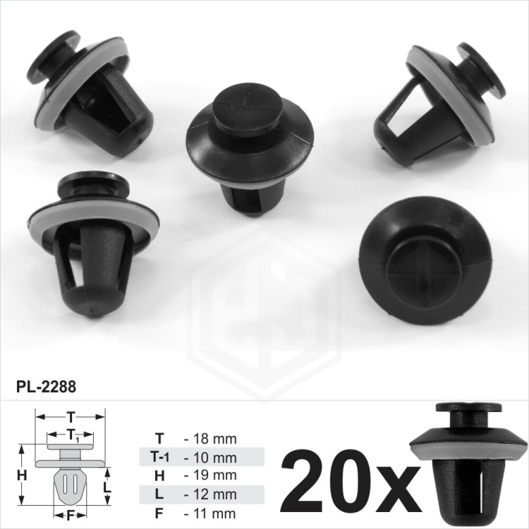 Black Trim Clips Exterior Door Moulding Bumpstrips With Gasket for Citroen